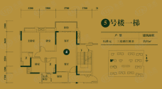 清远一号5号楼一梯04单元户型图