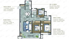 紫悦山·印象3室2厅2卫户型图