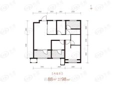 龙湖·天宸原著3室2厅2卫户型图