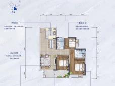 德亮恒业未来城3室2厅2卫户型图