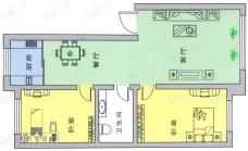 康馨园2室2厅1卫户型图