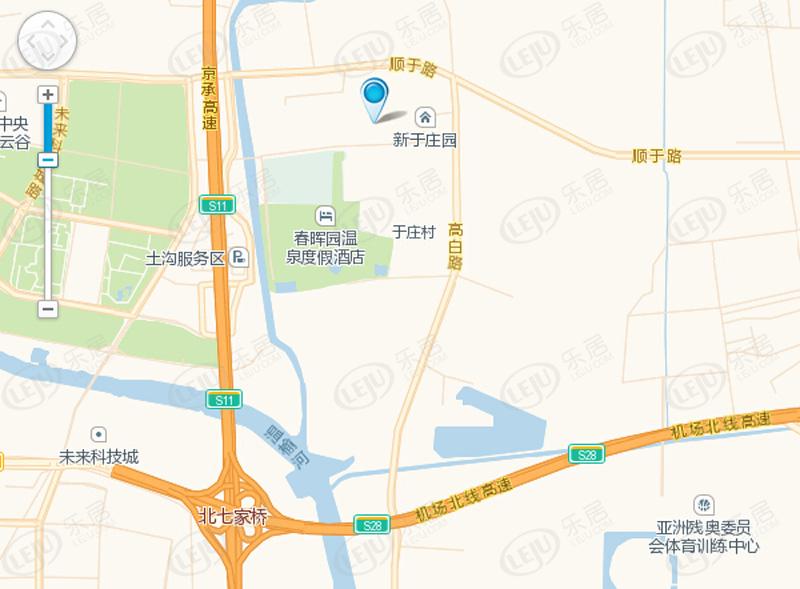 顺义新世界丽樽·九樽，位于北京市顺义区高丽营镇于庄村。