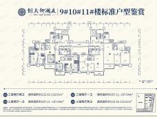 恒大御澜庭9#、10#、11#标准户型户型图