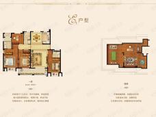 融创运河壹号府复式户型户型图