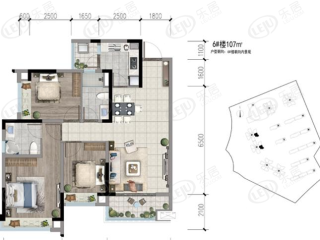 学府海棠A2户型图