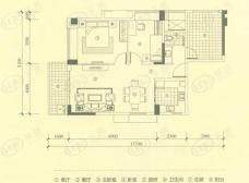 万科松山湖悦4栋H户型95.00㎡户型图