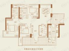 潜龙曼海宁(南区)3栋3-A 3房2厅2卫3阳台 86.71-户型图