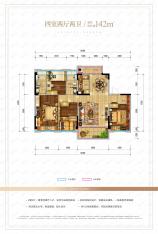 珙县碧桂园4室2厅2卫户型图