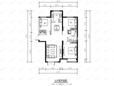 中冶世家E1户型户型图