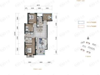 俊发·龙泉俊园B1户型户型图