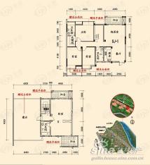 安厦世纪城J-1四室两厅三卫（复式）户型图