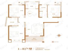 宇信·凯旋公馆1-B户型户型图