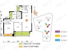 中海万锦世家1/6座02户型户型图