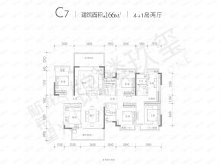 保利和院C7户型户型图