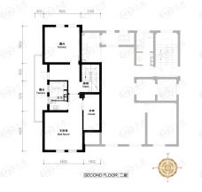 郡原相江公寓低层电梯公寓白房子F-B2户型首层户型图