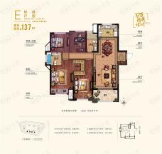 信达外滩府信达外滩府E户型户型图