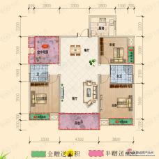 湘源壹號9、10栋3户型户型图