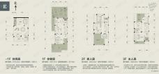 重庆鲁能领秀城E户型 套内面积294.56㎡ 实际可用面积346㎡ 庭院面积118㎡户型图