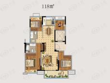 徐州吾悦广场118㎡户型户型图