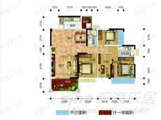 富森领峰4室2厅2卫户型图