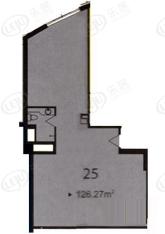 海泰国际公寓海泰国际公寓25户型1室1卫126.27㎡户型图