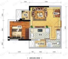 望江橡树林三期6号楼橡果先生的星期五E2户型户型图