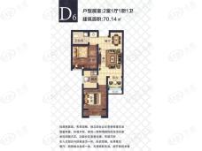 九洲城二期D6户型户型图