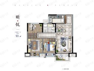 四季金辉观岚昕悦户型户型图