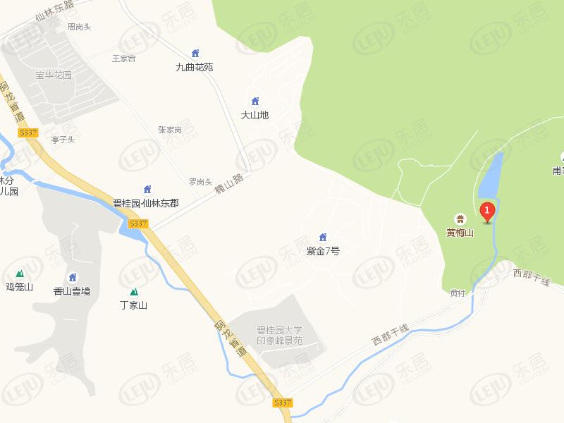 句容东原亲山，坐落于南京仙林东宝华山国家森林公园南门。