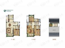 绿城高尔夫小镇叠墅D3户型户型图