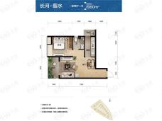 中信国安北海第一城3号地高层住宅：长河-翦水户型图