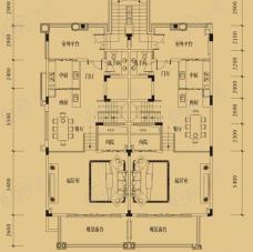 龙岸君粼四厅两房 156-户型图