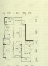 罗马景福城3室2厅2卫户型图