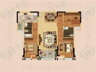 名仕学府户型公布 户型面积117.17~125.34㎡ 均价约5300元/㎡