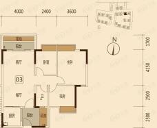 东海国际商务公馆5期 2区 8座 03单元户型图