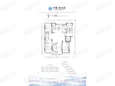 中顺碧水园155平米户型图