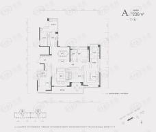 华侨城墅区A1-T15户型图