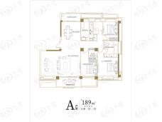 博译上坤·云峯3室2厅2卫户型图