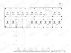 协信航空科技城1室1厅1卫户型图