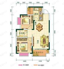 申佳上海时光一期8号楼标准层A户型户型图