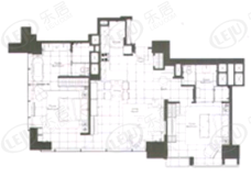 济南路8号房型: 二房;  面积段: 148 －148 平方米;
户型图