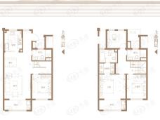 万科弘阳结庐4室2厅3卫户型图