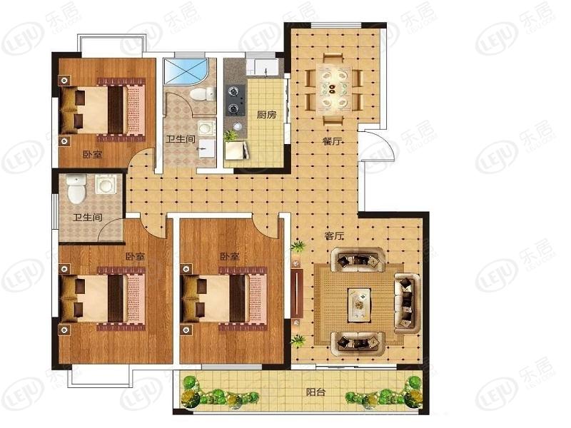 社旗县鸿扬绿色嘉园户型一览 价格为售价待定