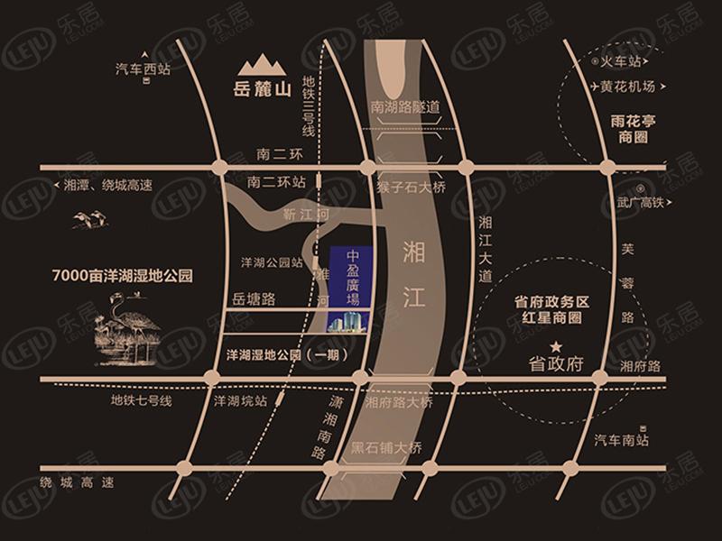 长沙岳麓中盈广场 洋湖垸商务江景写字楼