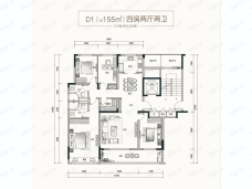 奥璟园（武汉城建融创|奥璟园）4室2厅2卫户型图