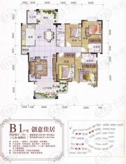 东江学府B1-户型创意佳居4室2厅3卫1厨户型图