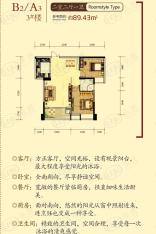 宇业东方明珠B2/A3户型户型图