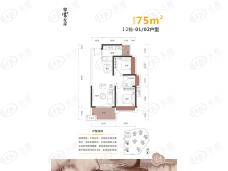 牧云左岸1-2栋-01/02户型户型图