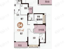 碧桂园岭南盛世T6-04户型户型图