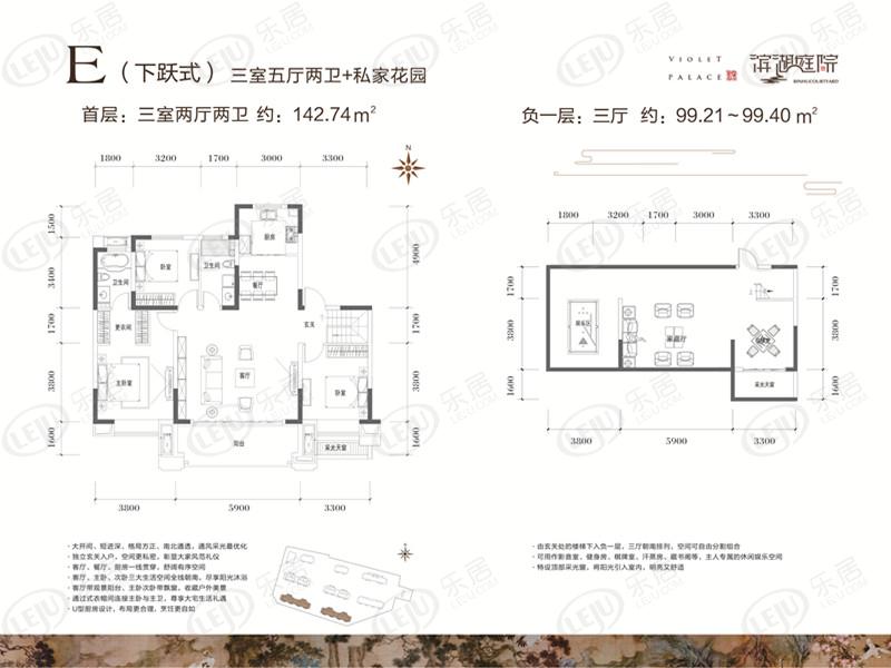 长治潞城滨湖庭院待售中 户型面积113.62~241.95㎡